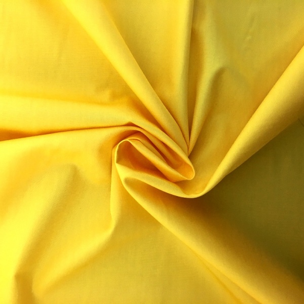 100% Cotton Poplin - YELLOW